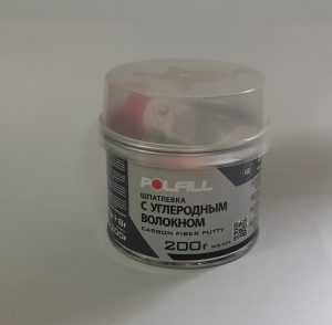 Смола полиэфирная (шпат) POLFILL(Полфил) с углеволокном CARBON 0,2 кг (24)