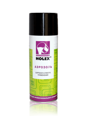 Краска-спрей HOLEX(Холекс) глян.черная,алк. 400мл