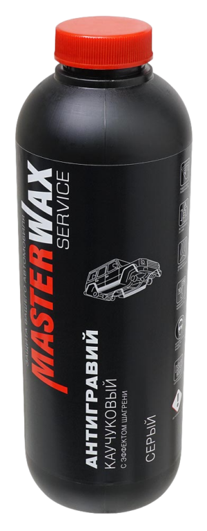 Антигравий MW SERVICE 314 с эффектом шагрени каучуковый серый 1 л
