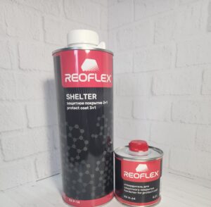 Reoflex (Реофлекс) Покрытие защ. для кузова черный (0,6л+0,2л)(6)